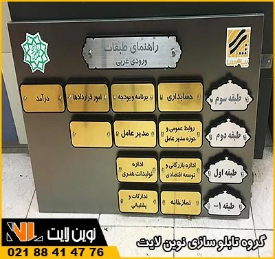 تابلو راهنمای طبقات اداری و ادارات تابلو راهنمای طبقات اداری و ادارات